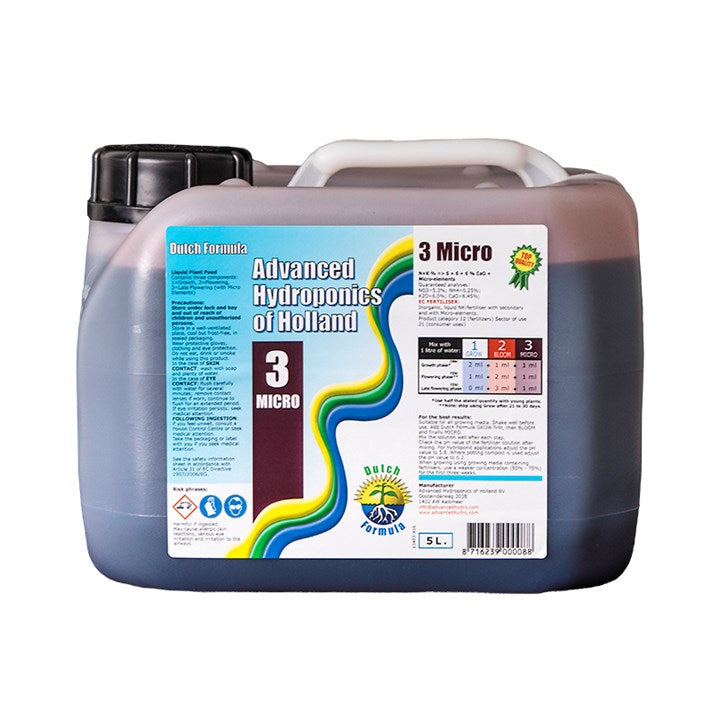 Advanced Hydroponics of Holland Dutch 3 Micro