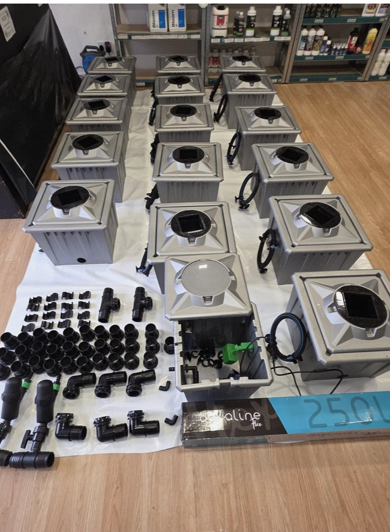 Alien RDWC Pro Silver Series 16 Pot 36L System + 250L Tank & Jetstream 2 Pump – Clearance