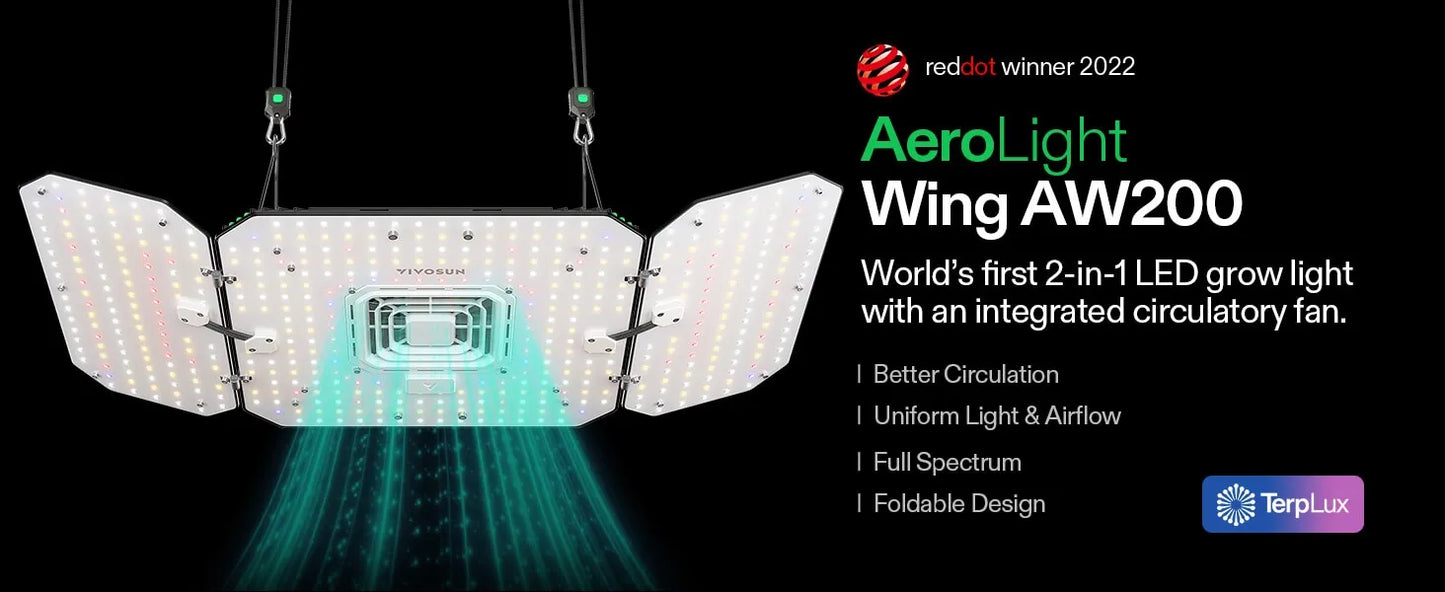 VIVOSUN AeroLight Wing 200w LED Tuneable Spectrum